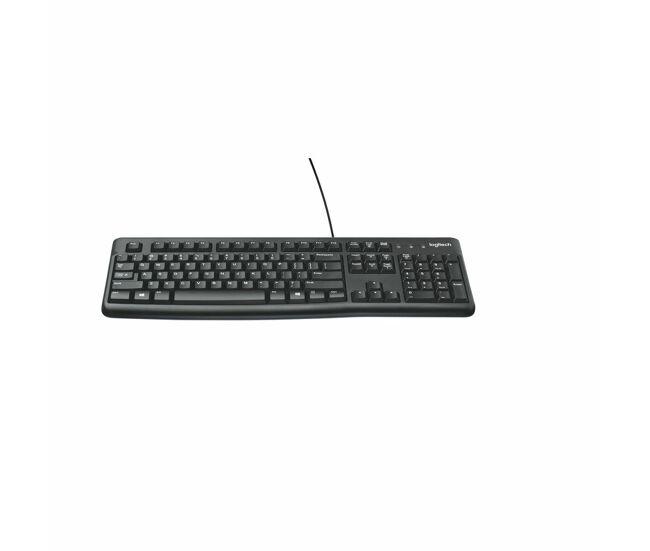 Teclado logitech keyboard k120 for business negro blanco inglés