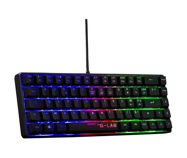Teclado the g-lab keyz hydrogen blanco qwerty español
