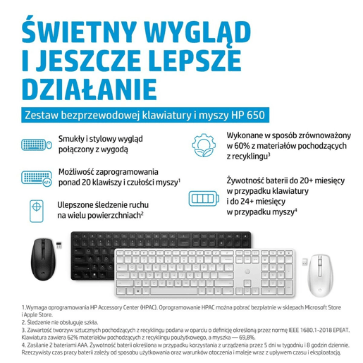 Teclado e Rato HP 4R013AA Preto Inglês Qwerty US