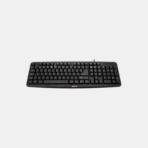 Teclado iggual CK-BASIC-105T QWERTY USB Preto Espanhol Macaco (1 Peça)