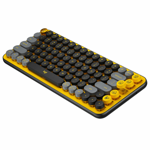 Teclado Logitech POP Francês Amarelo AZERTY Teclado Logitech POP Francês Amarelo AZERTY