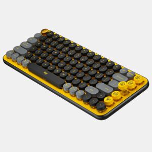 Teclado Logitech POP Francês Amarelo AZERTY