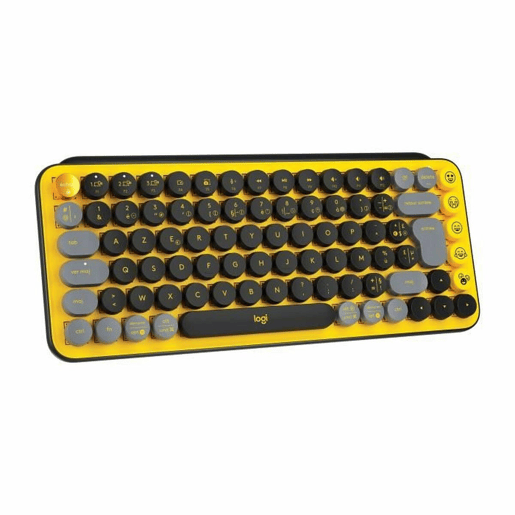 Teclado Logitech POP Francês Amarelo AZERTY Teclado Logitech POP Francês Amarelo AZERTY