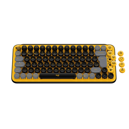 Teclado Logitech POP Francês Amarelo AZERTY Teclado Logitech POP Francês Amarelo AZERTY