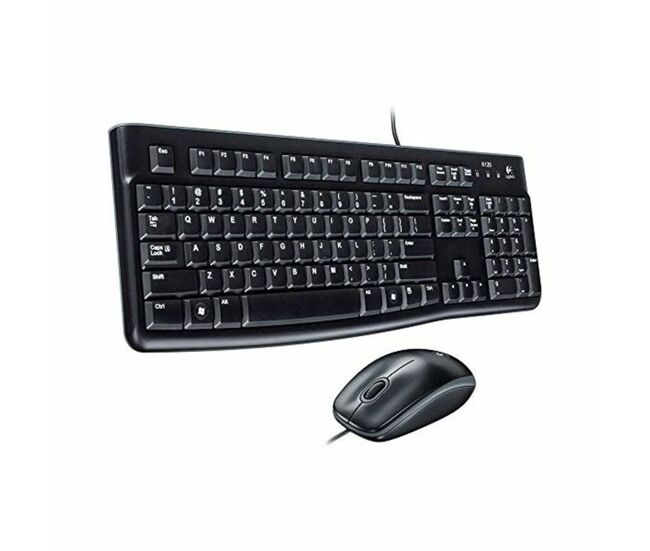 Teclado y ratón óptico logitech 920-002562 negro inglés qwerty