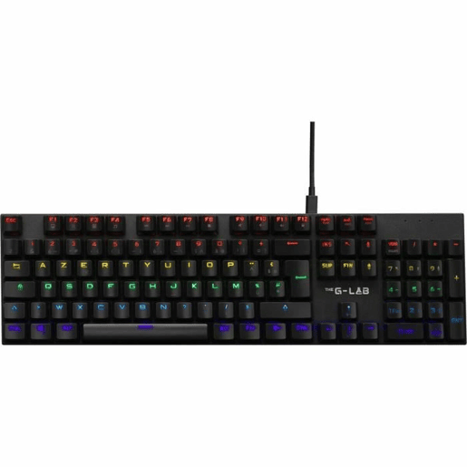 Teclado Bluetooth The G-Lab AZERTY Preto Francês Teclado Bluetooth The G-Lab AZERTY Preto Francês