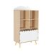Biblioteca infantil madera de pino 2 puertas 4 estantes 60 Biblioteca infantil madera de pino 2 puertas 4 estantes 60 Blanco