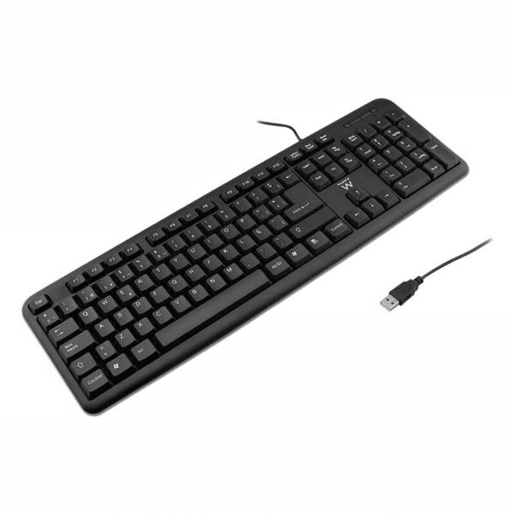 Teclado Ewent EW3109 PS2 USB Preto Teclado Ewent EW3109 PS2 USB Preto