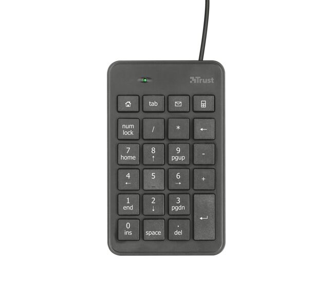 Teclado numérico trust 22221 negro