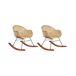 Beliani Silla mecedora LAVINIO Beliani Silla mecedora LAVINIO Natural