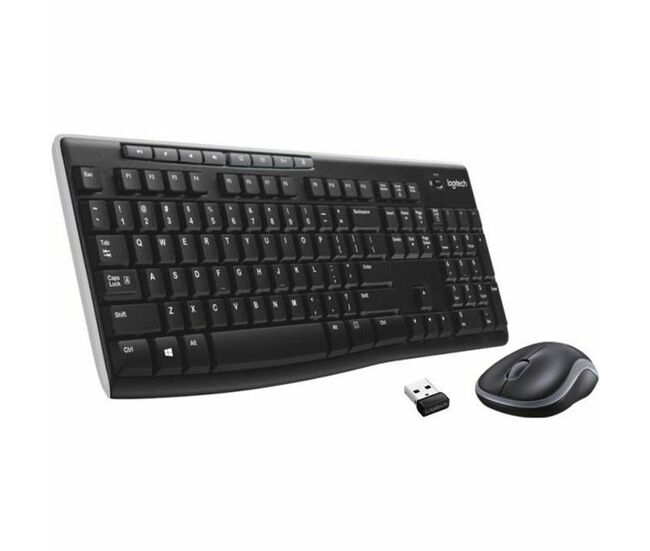 Teclado y ratón inalámbrico logitech mk270 francés negro azerty