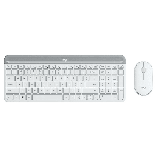 Rato e Teclado Logitech MK470 Branco Francês AZERTY Rato e Teclado Logitech MK470 Branco Francês AZERTY