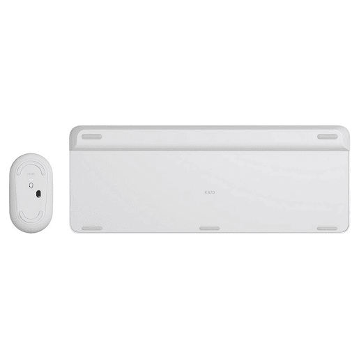 Rato e Teclado Logitech MK470 Branco Francês AZERTY Rato e Teclado Logitech MK470 Branco Francês AZERTY