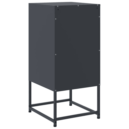 vidaXL Mesa de cabeceira 36x39x78 cm aço antracite