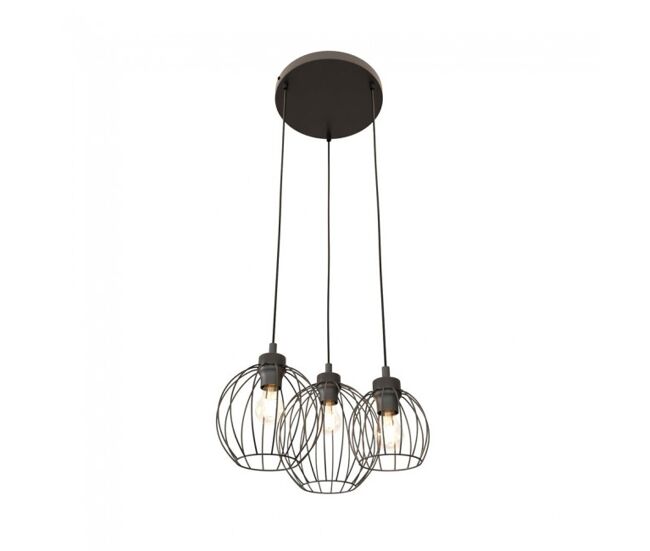 Lámpara de techo fersan negro ii 3 luces marca wonderlamp