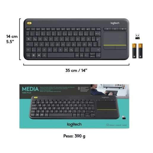Teclado Logitech 920-007135 Cinzento QWERTY Teclado Logitech 920-007135 Cinzento QWERTY