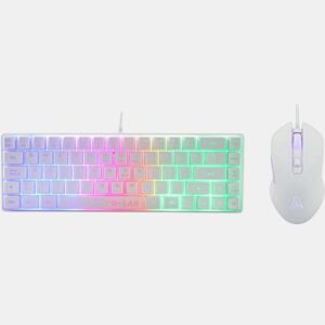 Teclado e Rato The G-Lab COMBO-HYDRO Branco