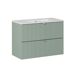 Conjunto de muebles con lavabo individual 2 cajones y columna Jade Conjunto de muebles con lavabo individual 2 cajones y columna Jade Verde