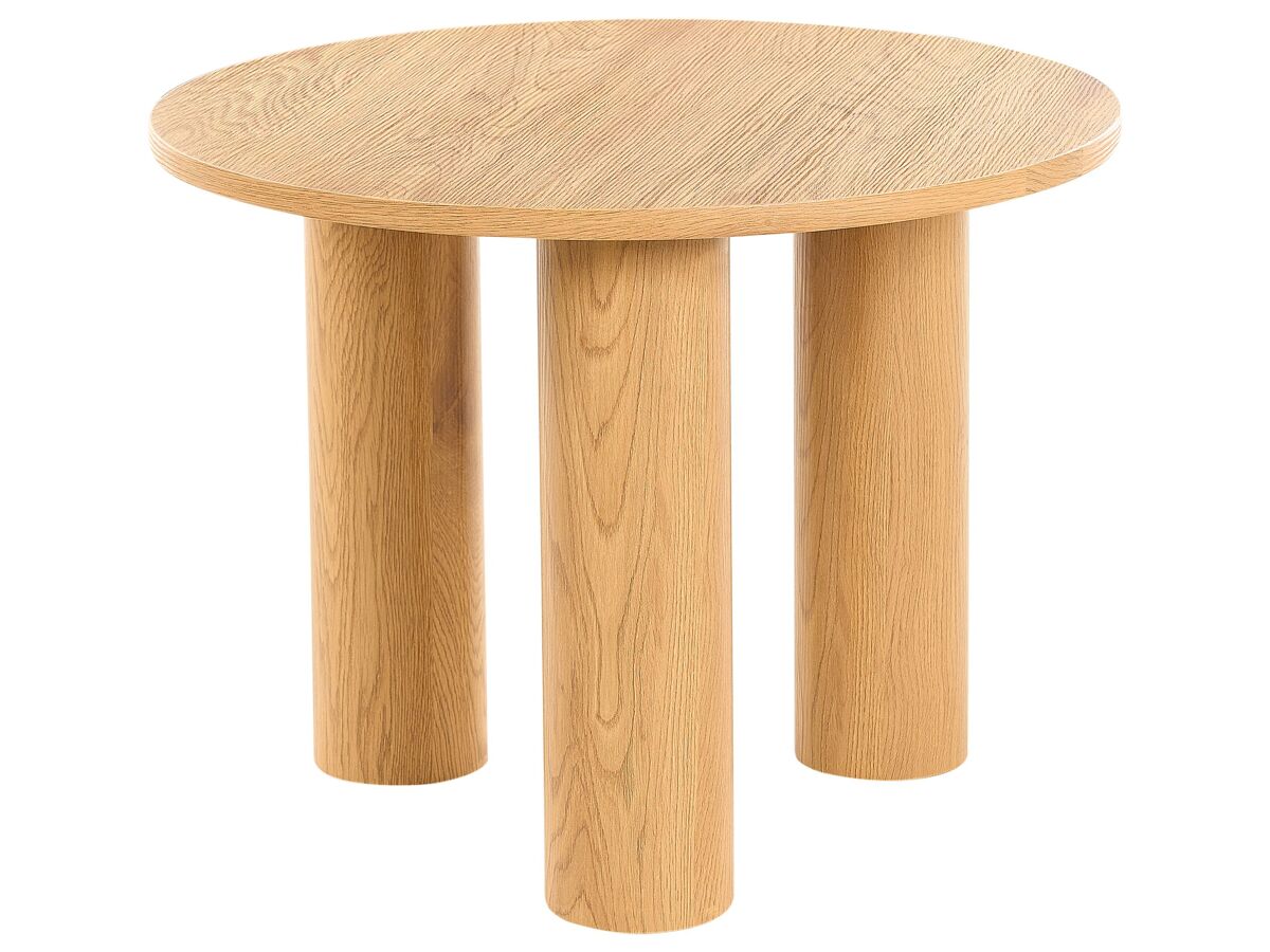 Beliani Mesa de centro SENOIA 60x60 Madera Clara
