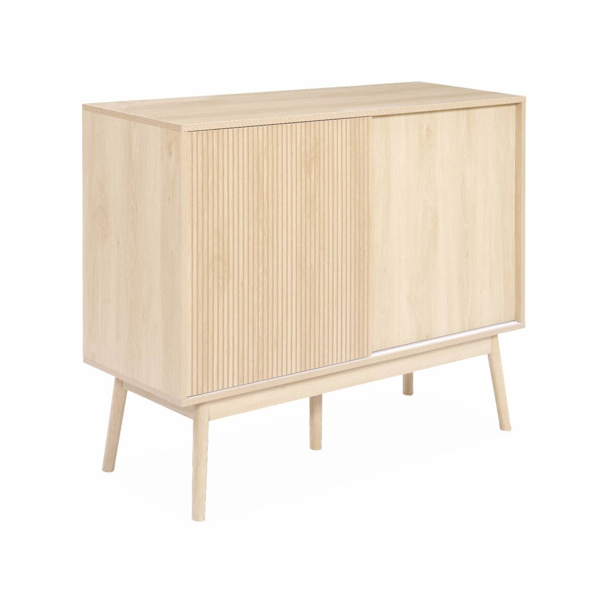 Aparador de efecto madera, 115cm 115 Madera Clara