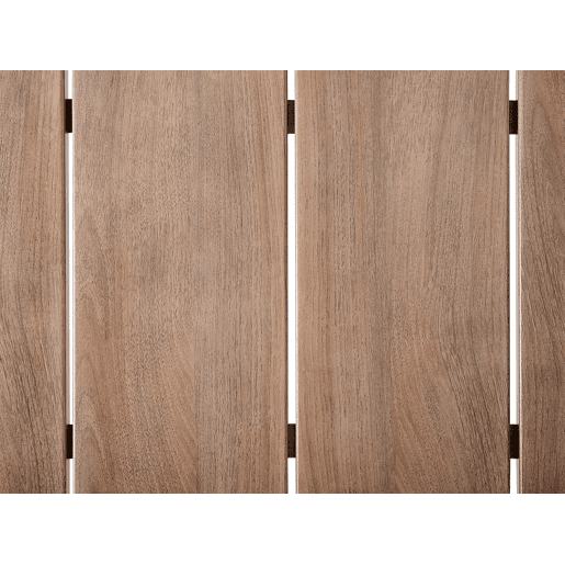 Mesa de refeição de jardim FLAVIA 185 cm 96 cm Metal Castanho