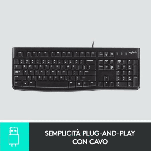 Teclado Logitech Preto QWERTY