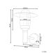 Beliani Lámpara de pared para exteriores TIZU Beliani Lámpara de pared para exteriores TIZU Negro