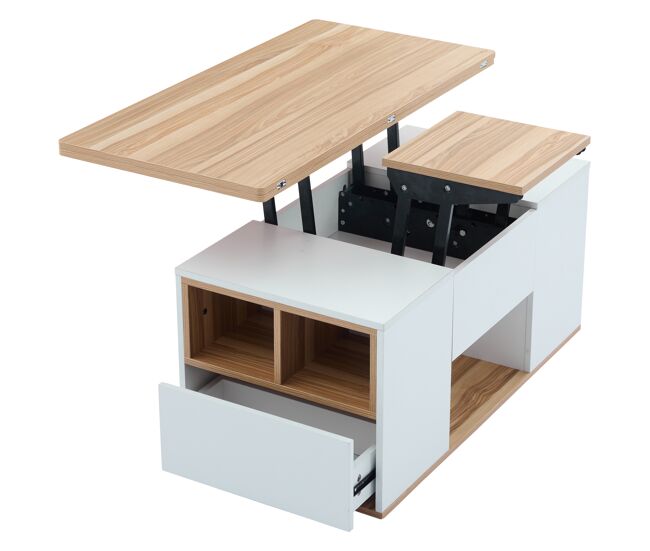 Mesa de centro elevable rectangular de panel de partículas 100x51