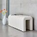 Banco, pie de cama contemporáneo de tela 114x40 Banco, pie de cama contemporáneo de tela 114x40 Beige