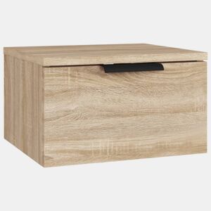 vidaXL Mesa de cabeceira montagem na parede 34x30x20 cm cor sonoma