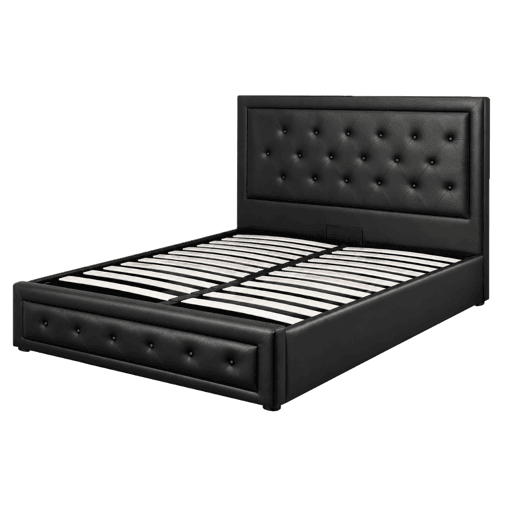 Cama de Casal Roman, Estrado Elevatório (Preto)(200×160 cm) Cama de Casal Roman, Estrado Elevatório (Preto)(200×160 cm)