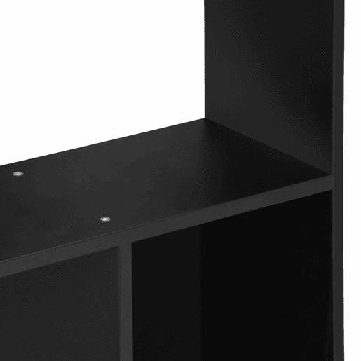 Estante de 5 prateleiras com 10 compartimentos, Pieter, Preto, 83x23.4x173 cm