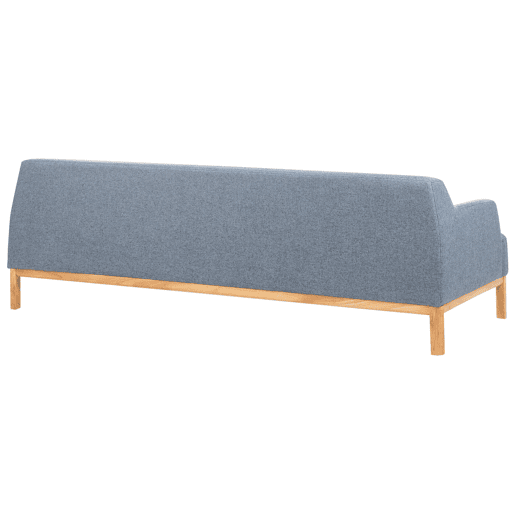 Sofá SOSJO Tecido Azul 3 lugares Sofá SOSJO Tecido Azul 3 lugares