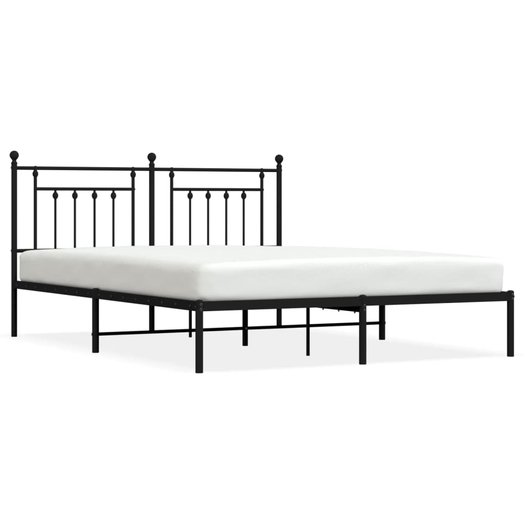 Estructura de cama 180x200 Negro