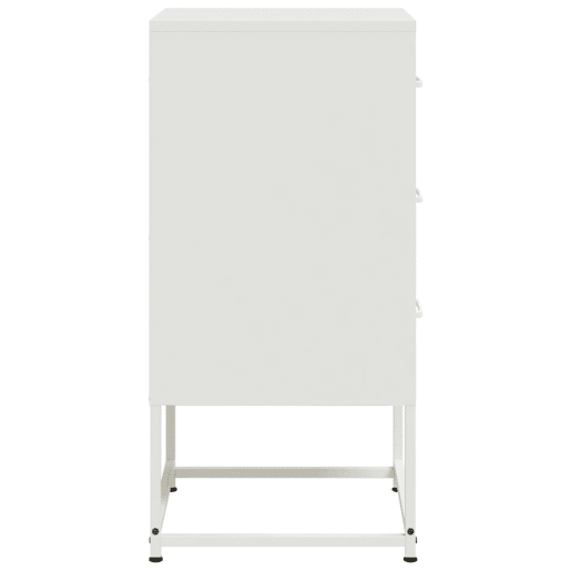 vidaXL Mesa de cabeceira 36x39x78 cm aço branco vidaXL Mesa de cabeceira 36x39x78 cm aço branco