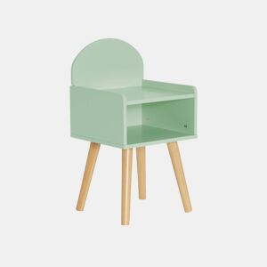 Mesa de cabeceira para crianças, Nephos, Verde, 30x28x55.6 cm
