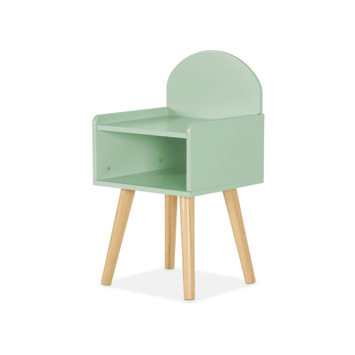 Mesa de cabeceira para crianças, Nephos, Verde, 30x28x55.6 cm