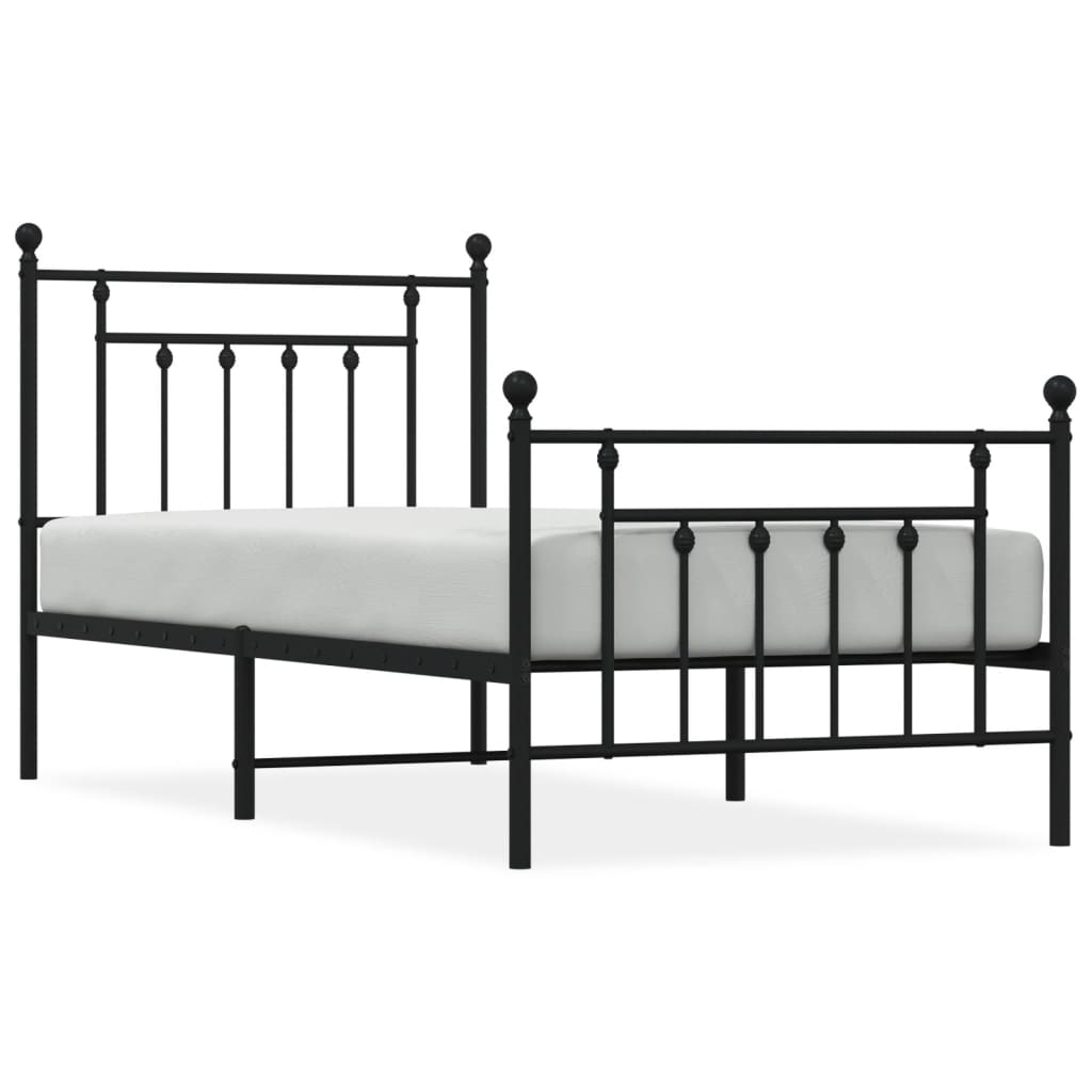Estructura de cama 90x190 Negro
