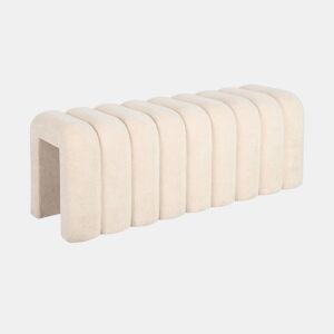 Banco, fim de cama contemporâneo tecido, Ito, Beige, 114x40x45 cm