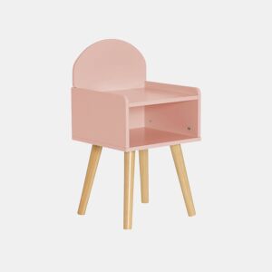 Mesa de cabeceira para crianças, Nephos, Rosa, 30x28x55.6 cm
