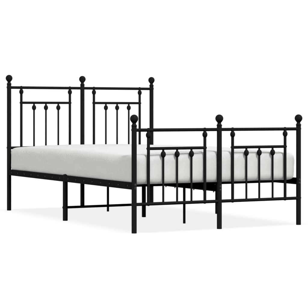 Estructura de cama 120x190 Negro
