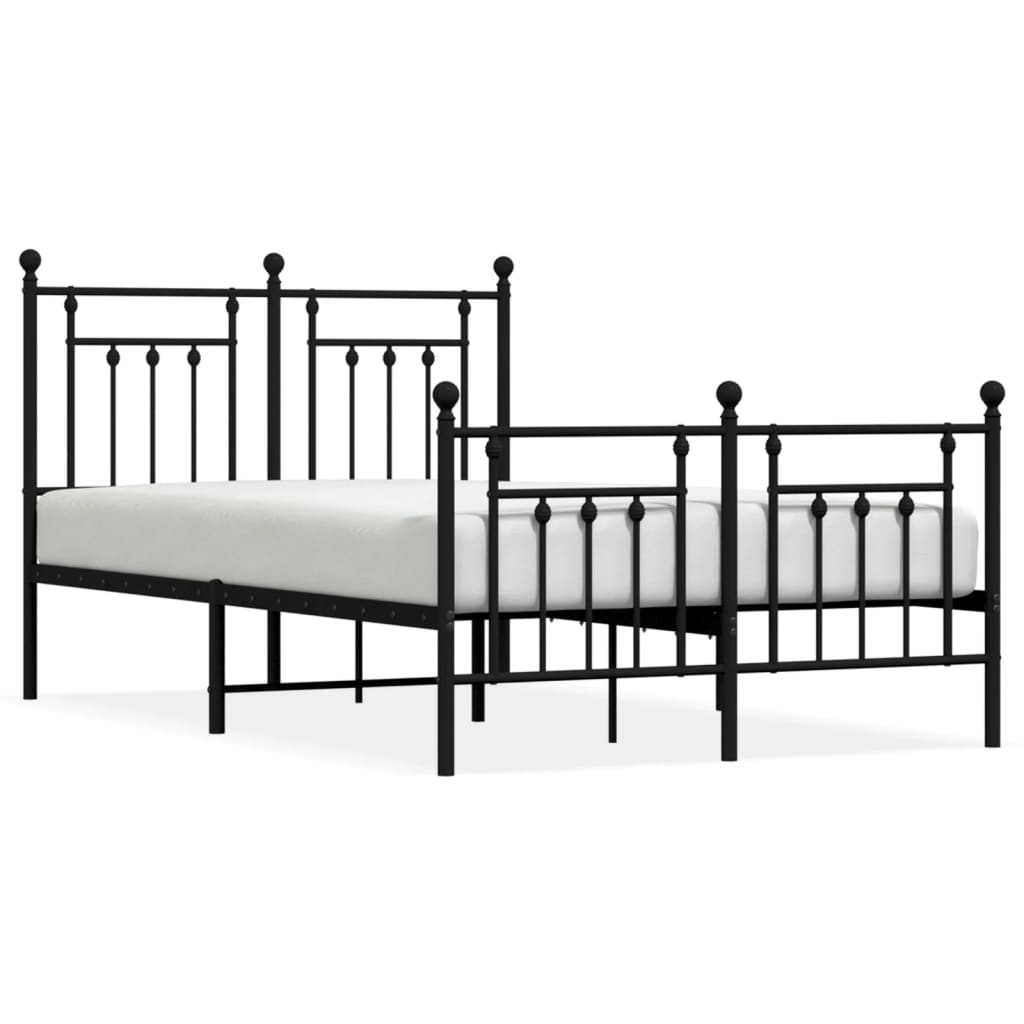 Estructura de cama 120x200 Negro