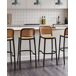 Beliani Silla de bar PLOSE Beliani Silla de bar PLOSE Beige