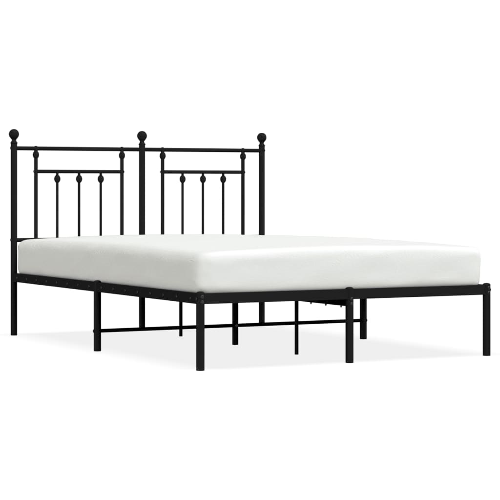Estructura de cama 140x200 Negro