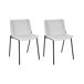 Beliani Silla de comedor ESBON Beliani Silla de comedor ESBON Gris Claro