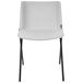 Beliani Silla de comedor ESBON Beliani Silla de comedor ESBON Gris Claro