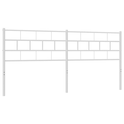 vidaXL Cabeceira de cama 180 cm metal branco vidaXL Cabeceira de cama 180 cm metal branco
