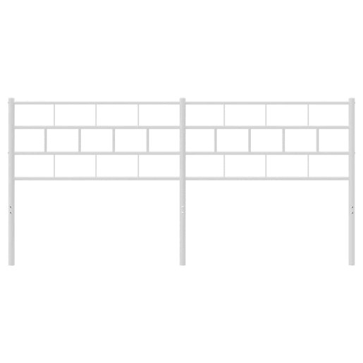 vidaXL Cabeceira de cama 180 cm metal branco vidaXL Cabeceira de cama 180 cm metal branco