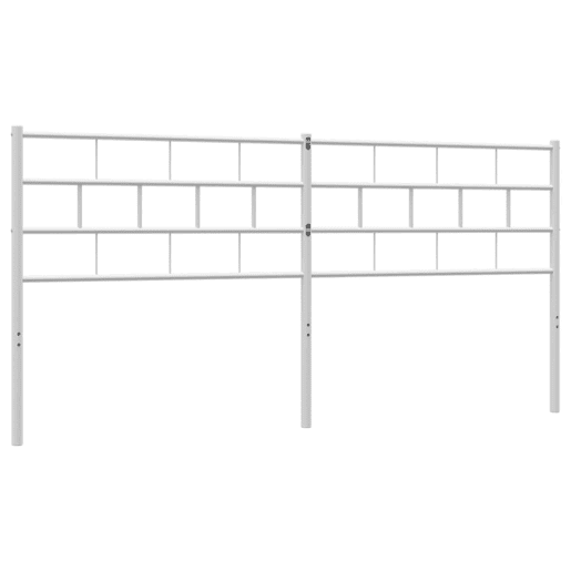 vidaXL Cabeceira de cama 180 cm metal branco vidaXL Cabeceira de cama 180 cm metal branco