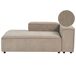 Beliani Chaise longue derecho Pana ARDAL Beliani Chaise longue derecho Pana ARDAL Gris